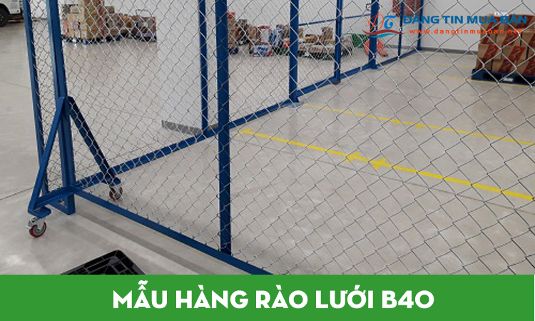 10 mẫu hàng rào lưới B40 mạ kẽm và bọc nhựa - Sông Hồng Hà